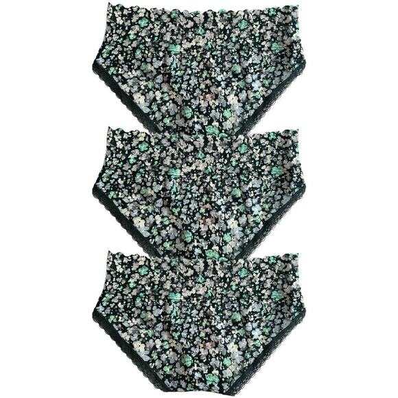 LOT 3 VICTORIA'S SECRET Floral Lace Hip hugger Panty w/ Tags, XS - Picture 2 of 9